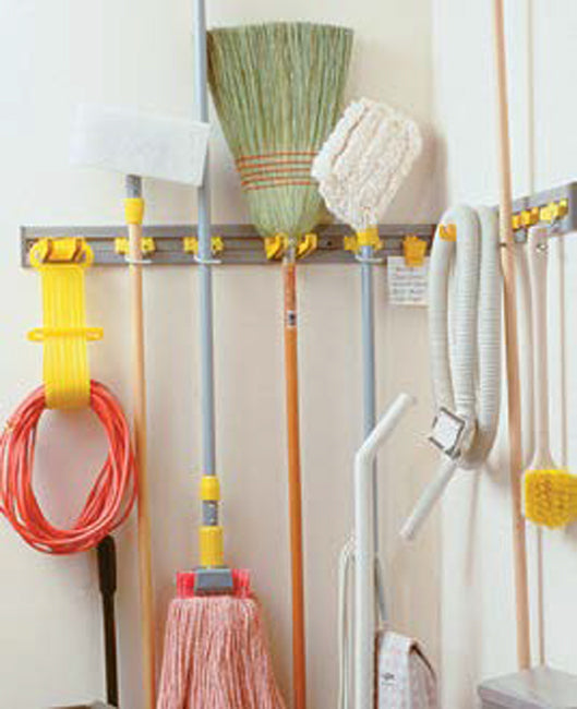 Rubbermaid FG199300GRAY Closet Organizer / Tool Holder Kit 34"L