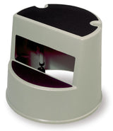 Rubbermaid FG252300BEIG Plastic Mobile Two-Step Step Stool 16" dia. - Beige - 350 lb./Capacity