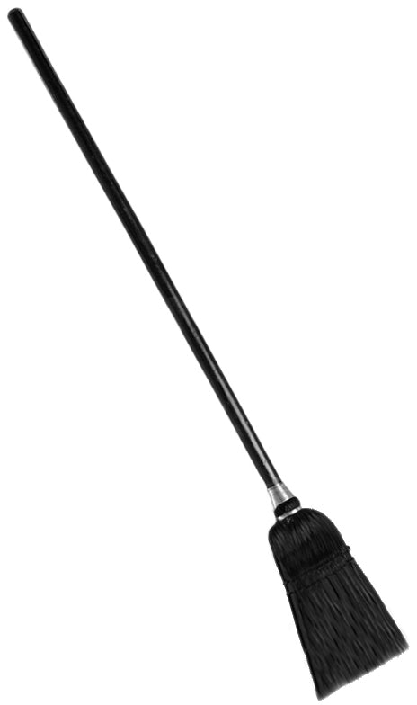 Rubbermaid FG253600BLA Executive Series Lobby Broom with Wood Handle 7"W x 37-1/2"H - Black