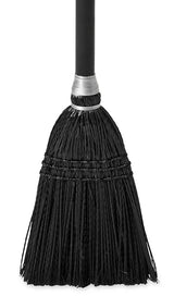 Rubbermaid FG253600BLA Executive Series Lobby Broom with Wood Handle 7"W x 37-1/2"H - Black