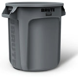 Rubbermaid FG261000GRAY Vented BRUTE Round Container 10 Gal. - Gray
