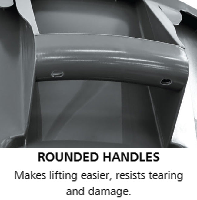 Rubbermaid FG261000GRAY Vented BRUTE Round Container 10 Gal. - Gray