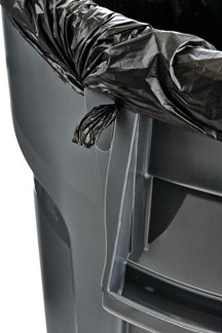 Rubbermaid FG261000GRAY Vented BRUTE Round Container 10 Gal. - Gray