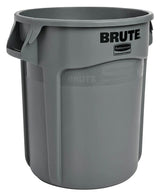 Rubbermaid FG262000GRAY Vented BRUTE Round Container 20 Gal. - Gray