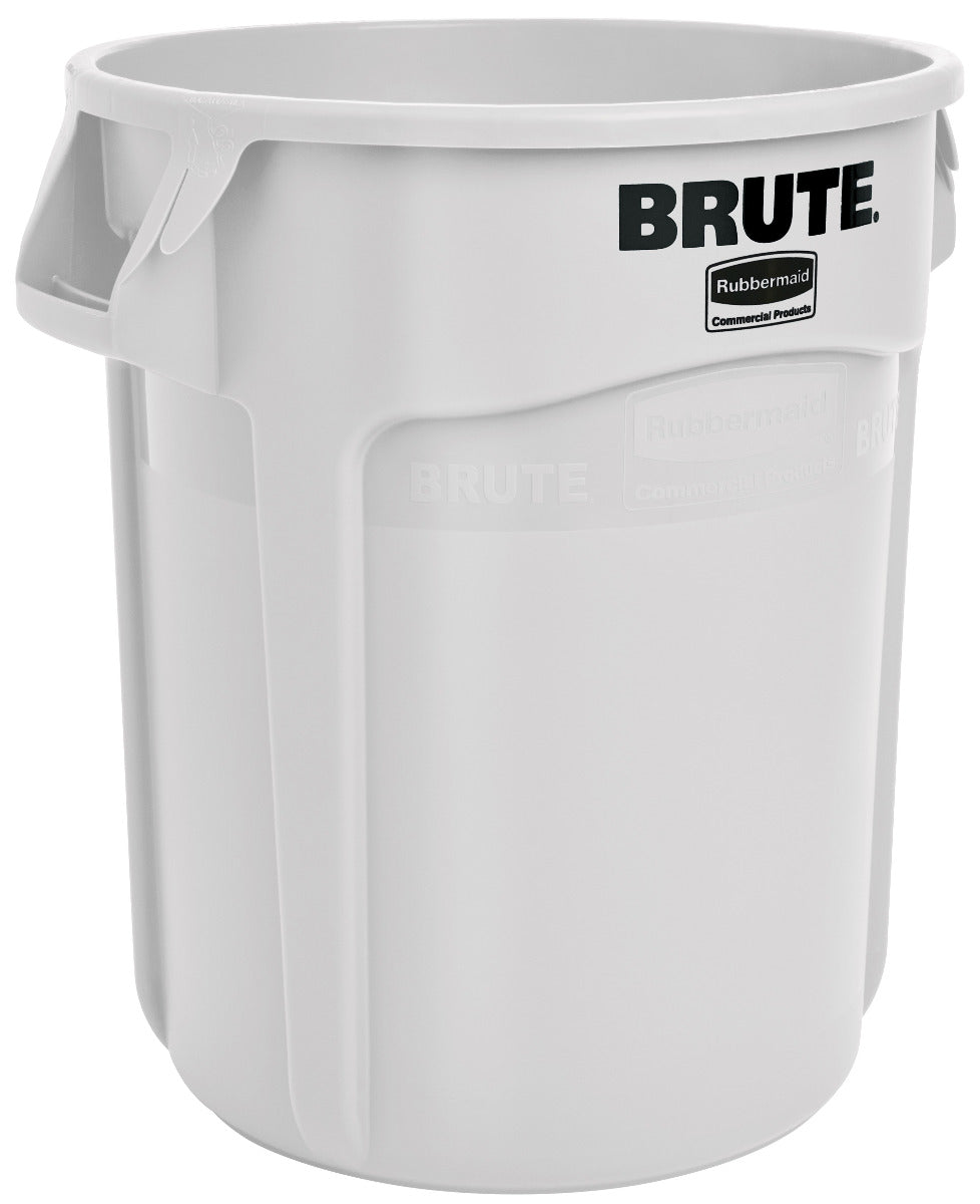 Rubbermaid FG262000WHT Vented BRUTE Round Container 20 Gal. - White