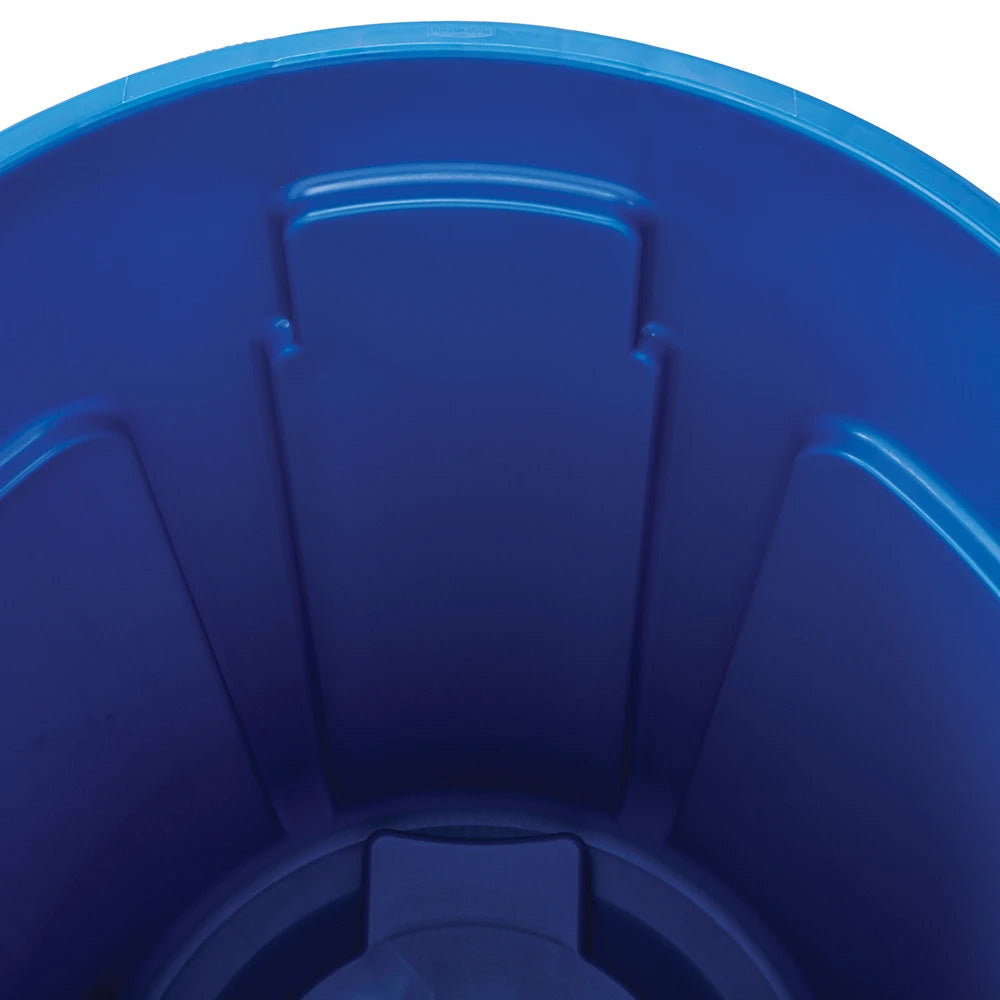 Rubbermaid FG263200BLUE Vented BRUTE Round Container 32 Gal. - Blue