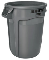 Rubbermaid FG263200GRAY Vented BRUTE Round Container 32 Gal. - Gray