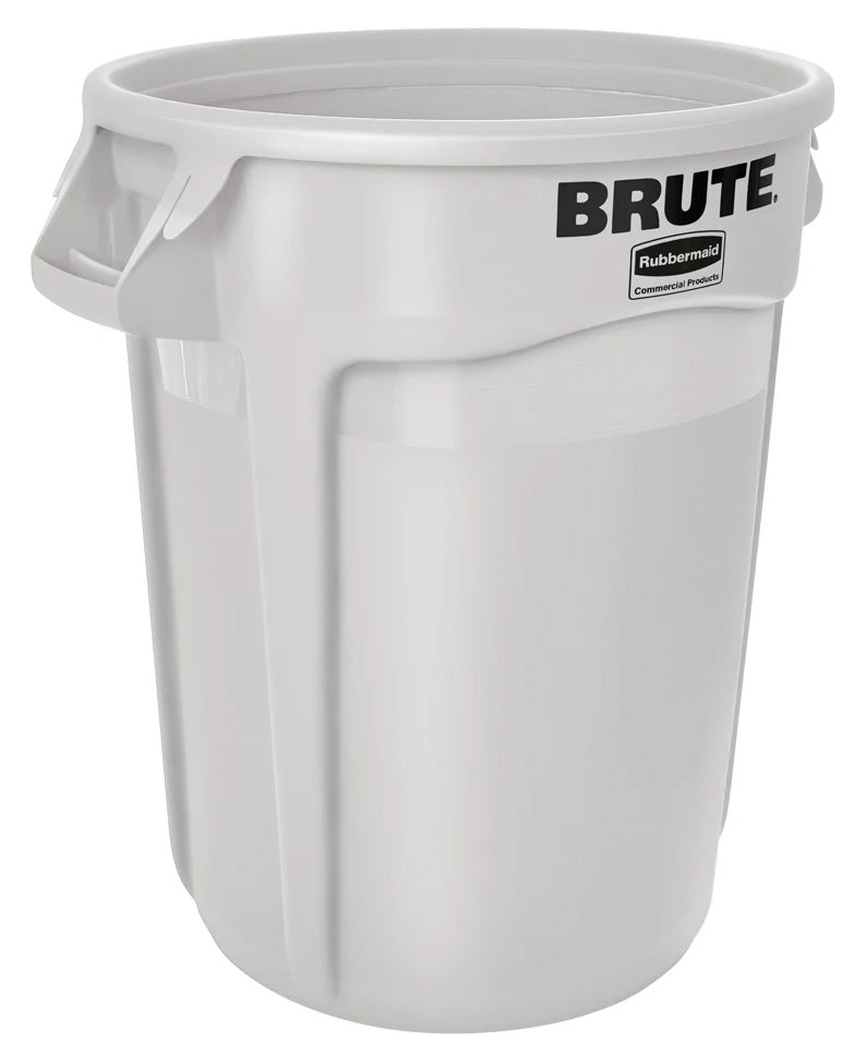 Rubbermaid FG263200WHT Vented BRUTE Round Container 32 Gal. - White