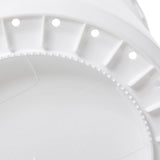 Rubbermaid FG263600WHT BRUTE Greenskeeper Vegetable Crisper Container with Lid and Dolly 32 Gal. - White