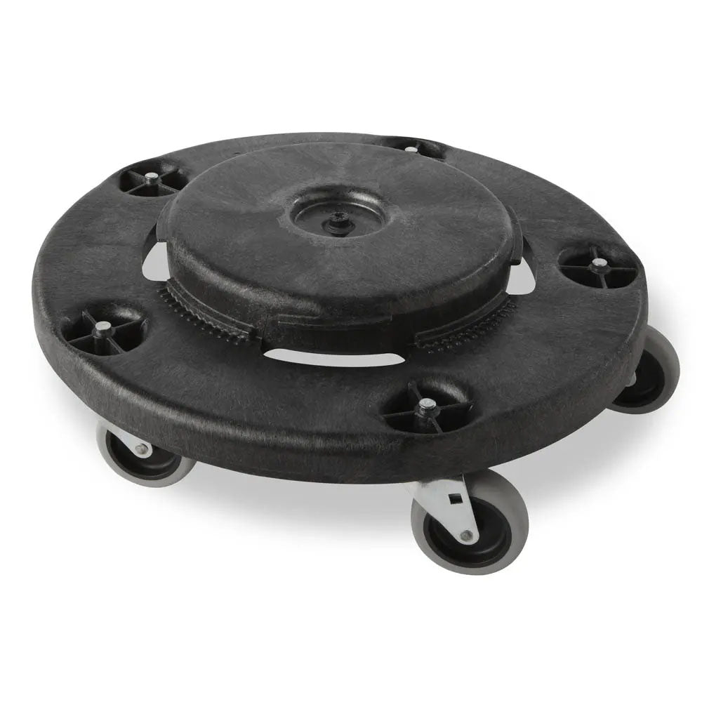 Rubbermaid FG264000BLA BRUTE Round Plastic Utility / Trash Can Dolly - for 2620, 2632, 2643, 2655 Containers - 250 lb. Capacity