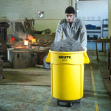 Rubbermaid FG264000BLA BRUTE Round Plastic Utility / Trash Can Dolly - for 2620, 2632, 2643, 2655 Containers - 250 lb. Capacity