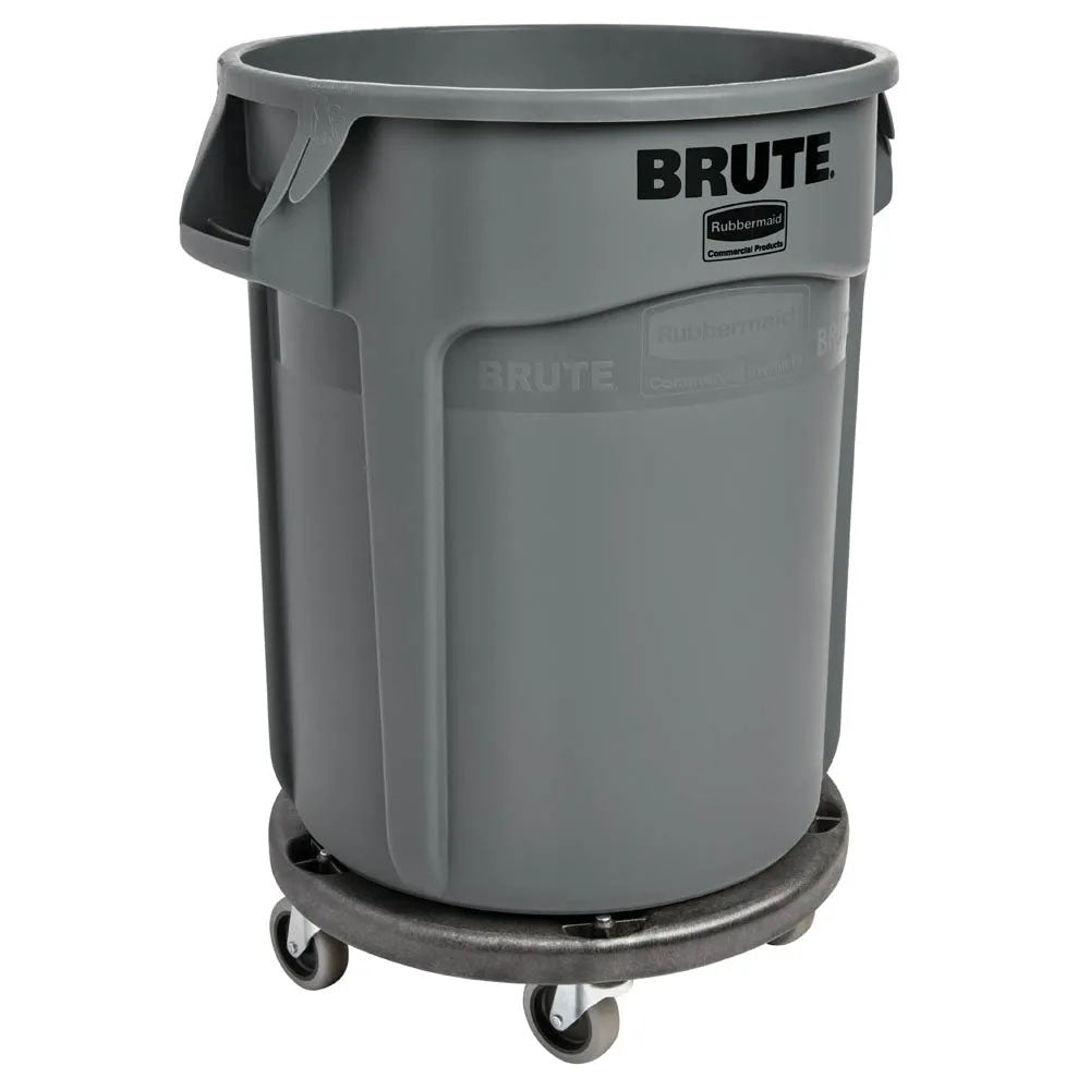 Rubbermaid FG264000BLA BRUTE Round Plastic Utility / Trash Can Dolly - for 2620, 2632, 2643, 2655 Containers - 250 lb. Capacity
