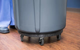 Rubbermaid FG264043BLA BRUTE Round Plastic Quiet Utility / Trash Can Dolly 18-1/4"Dia - Black - for FG262000, FG263200, FG264300, FG265500 Containers 20-55 Gallon