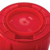 Rubbermaid FG264360RED Vented BRUTE Round Container 44 Gal. - Red