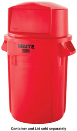 Rubbermaid FG264788RED BRUTE Dome Top Lid for 44-Gallon Container -Red