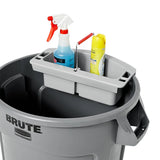 Rubbermaid FG264900GRAY BRUTE Plastic Maid Caddy / Cleaning Caddy 16"L x 9"W x 5"H - Gray