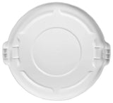 Rubbermaid FG265400WHT BRUTE Self-Draining Round Flat Lid for use with 55-Gallon Container - White