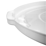 Rubbermaid FG265400WHT BRUTE Self-Draining Round Flat Lid for use with 55-Gallon Container - White