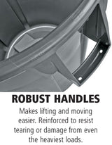Rubbermaid FG265500GRAY Vented BRUTE Round Container 55 gal - Gray