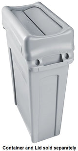 Rubbermaid FG267360BEIG Slim Jim Swing-Top Container Lid - Beige