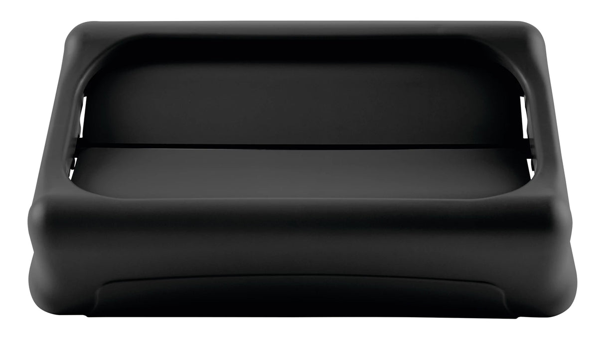 Rubbermaid FG267360BLA Slim Jim Swing-Top Container Lid - Black