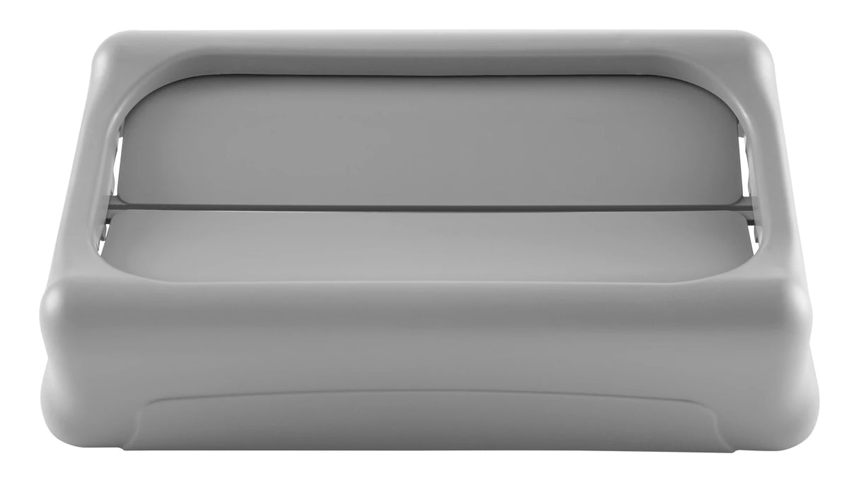 Rubbermaid FG267360GRAY Slim Jim Swing-Top Container Lid - Gray
