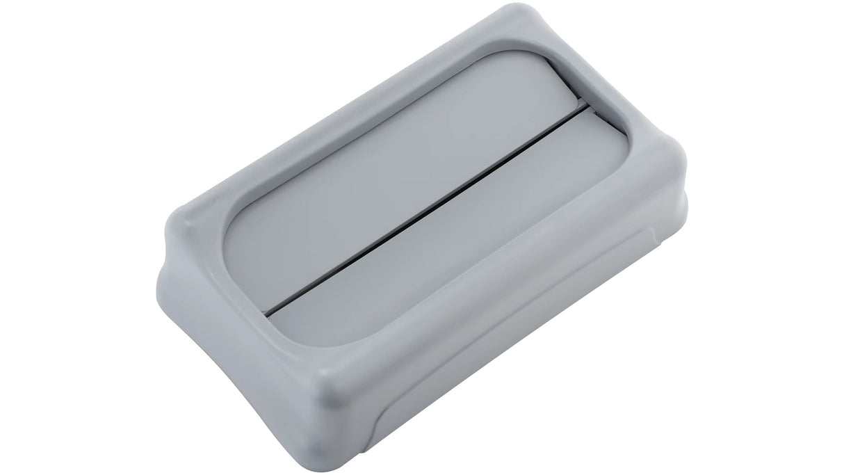 Rubbermaid FG267360GRAY Slim Jim Swing-Top Container Lid - Gray