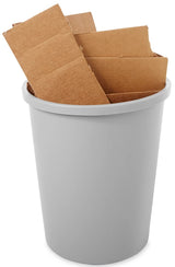 Rubbermaid FG294700GRAY Untouchable Round Container / Trash Can 44-3/8 quart (11 Gal.) - Gray