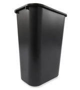 Rubbermaid FG295700BLA Large Rectangular Wastebasket / Trash Can 44-1/4 Qt. - Black