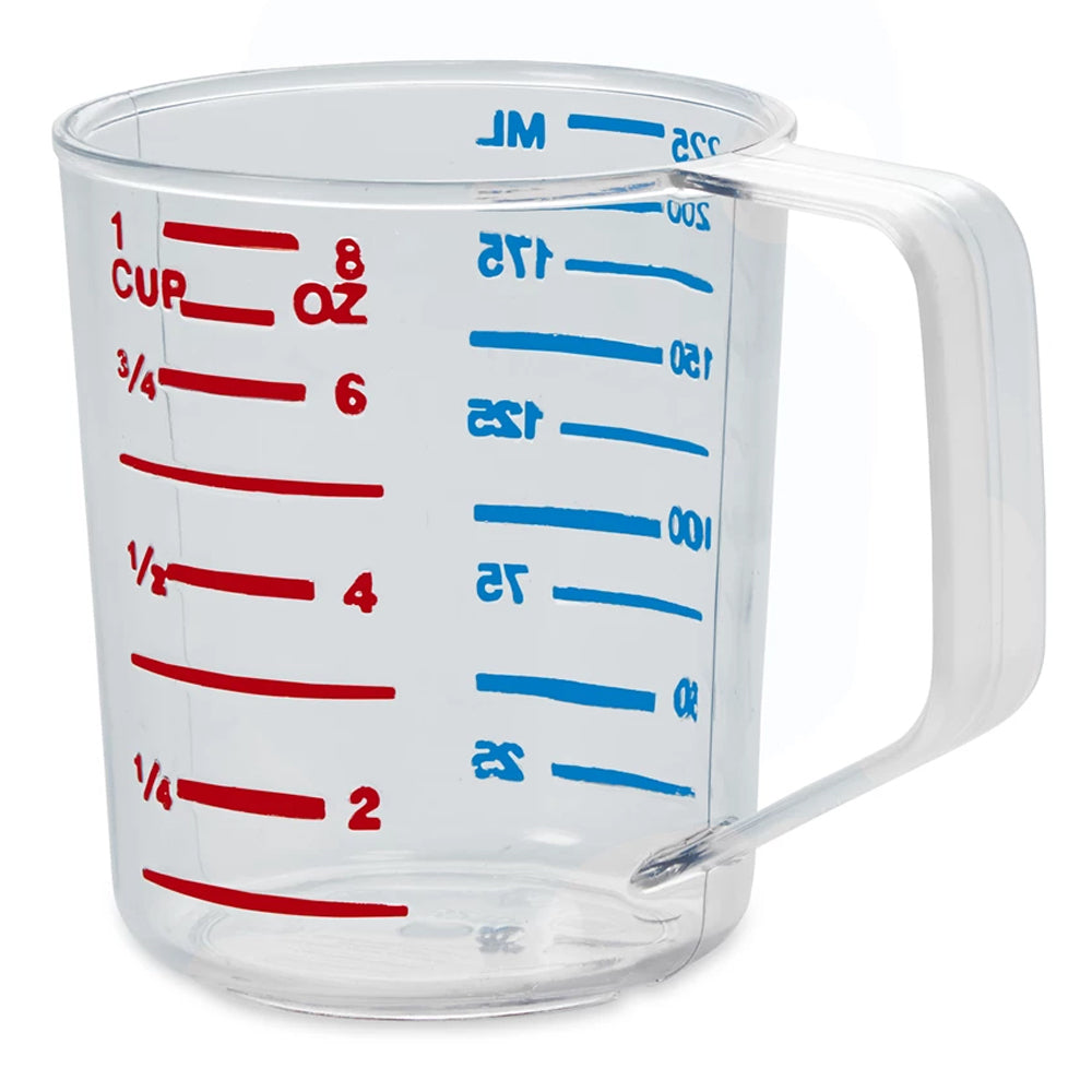 Rubbermaid FG321000CLR Bouncer Polycarbonate Plastic Measuring Cup - 1 Cup - Clear