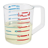 Rubbermaid FG321000CLR Bouncer Polycarbonate Plastic Measuring Cup - 1 Cup - Clear