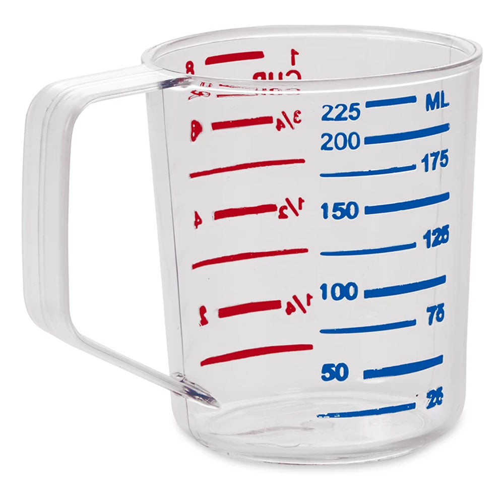 Rubbermaid FG321000CLR Bouncer Polycarbonate Plastic Measuring Cup - 1 Cup - Clear