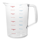 Rubbermaid FG321800CLR Bouncer Polycarbonate Plastic Measuring Cup - 4 Qt. - Clear