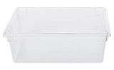 Rubbermaid FG330000CLR Polycarbonate Food / Tote Box 26" x 18" x 9"D - 12-1/2 Gal. - Clear