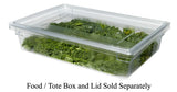 Rubbermaid FG330200CLR Polycarbonate Food / Tote Box Lid 26" x 18" - Clear