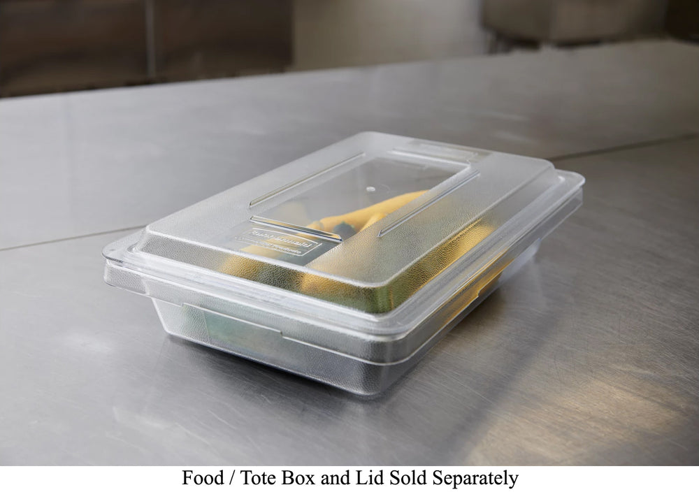 Rubbermaid FG330200CLR Polycarbonate Food / Tote Box Lid 26" x 18" - Clear