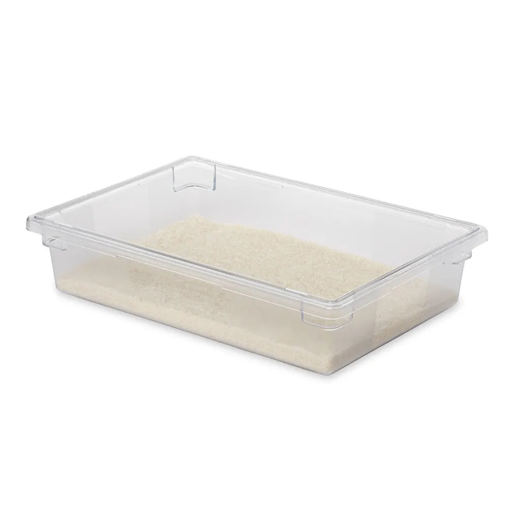 Rubbermaid FG330800CLR Polycarbonate Food / Tote Box 26" x 18" x 6"D - 8-1/2 Gal. - Clear