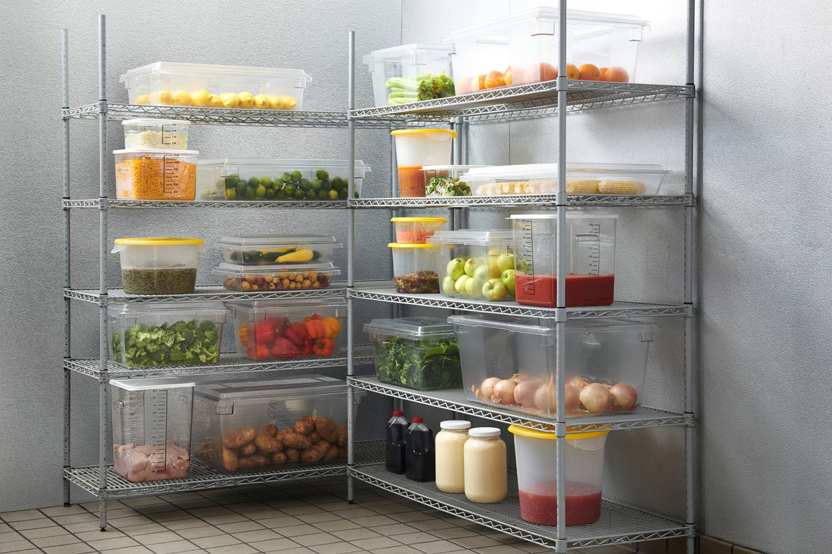 Rubbermaid FG330800CLR Polycarbonate Food / Tote Box 26" x 18" x 6"D - 8-1/2 Gal. - Clear
