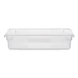 Rubbermaid FG330800CLR Polycarbonate Food / Tote Box 26" x 18" x 6"D - 8-1/2 Gal. - Clear