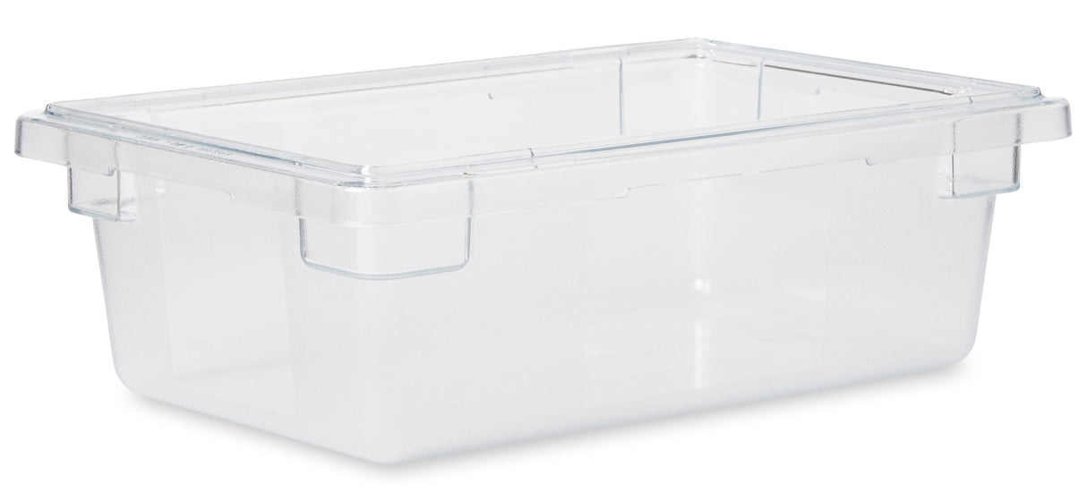 Rubbermaid FG330900CLR Polycarbonate Food / Tote Box 18" x 12" x 6"D - 3-1/2 Gal. - Clear