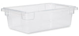 Rubbermaid FG330900CLR Polycarbonate Food / Tote Box 18" x 12" x 6"D - 3-1/2 Gal. - Clear