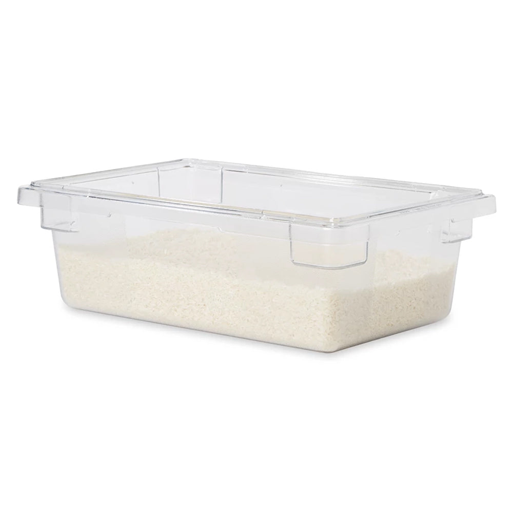 Rubbermaid FG330900CLR Polycarbonate Food / Tote Box 18" x 12" x 6"D - 3-1/2 Gal. - Clear