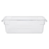 Rubbermaid FG330900CLR Polycarbonate Food / Tote Box 18" x 12" x 6"D - 3-1/2 Gal. - Clear