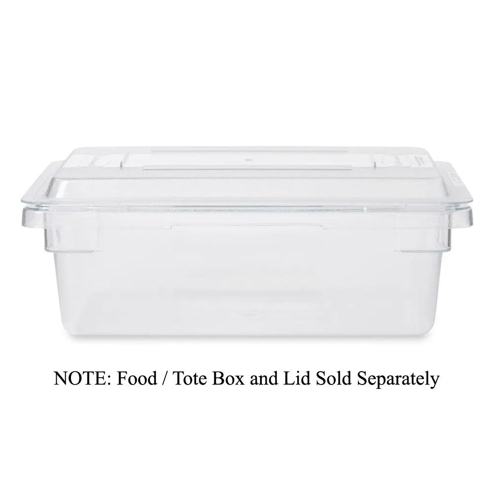 Rubbermaid FG331000CLR Polycarbonate Food / Tote Box Lid 18" x 12" - Clear