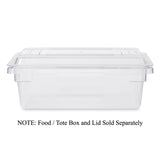 Rubbermaid FG331000CLR Polycarbonate Food / Tote Box Lid 18" x 12" - Clear