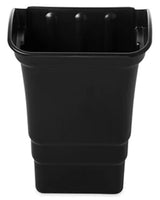 Rubbermaid FG335388BLA Utility / Service / Bus Cart Refuse Bin 8 gal. - Black