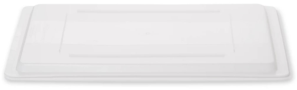 Rubbermaid FG350200WHT Polyethylene Food / Tote Box Lid 26" x 18" - White