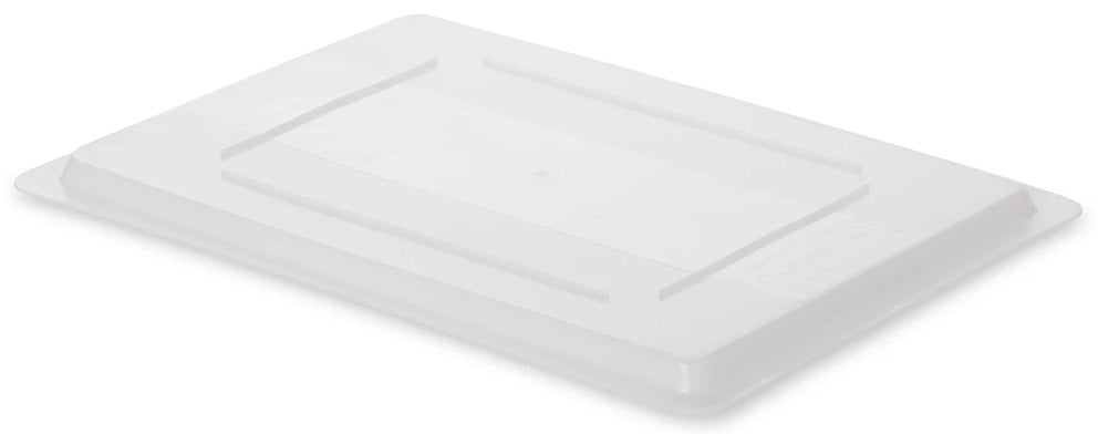 Rubbermaid FG350200WHT Polyethylene Food / Tote Box Lid 26" x 18" - White