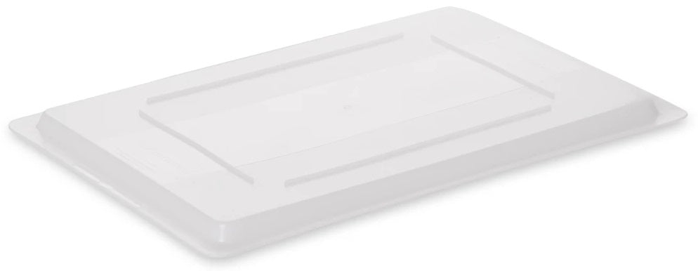 Rubbermaid FG350200WHT Polyethylene Food / Tote Box Lid 26" x 18" - White