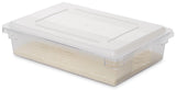 Rubbermaid FG350200WHT Polyethylene Food / Tote Box Lid 26" x 18" - White